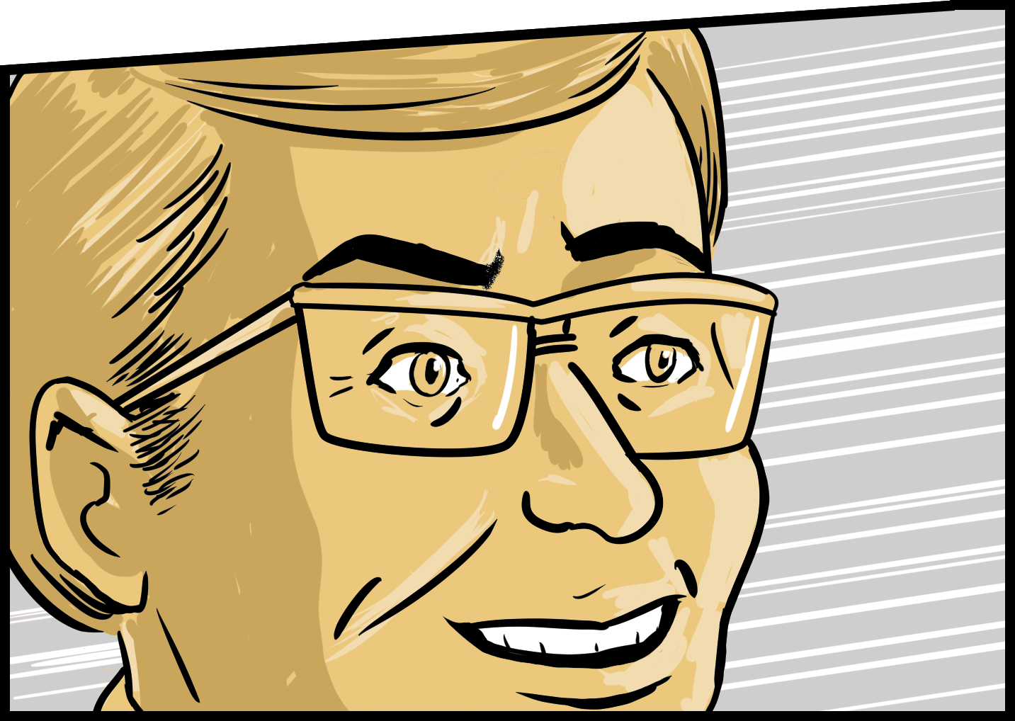 We see Jerome's face in close up. He exclaims: We have to do this right now!