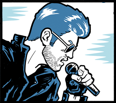 Inset picture of George Michael sings: Because I gotta have faith, faith, faith.