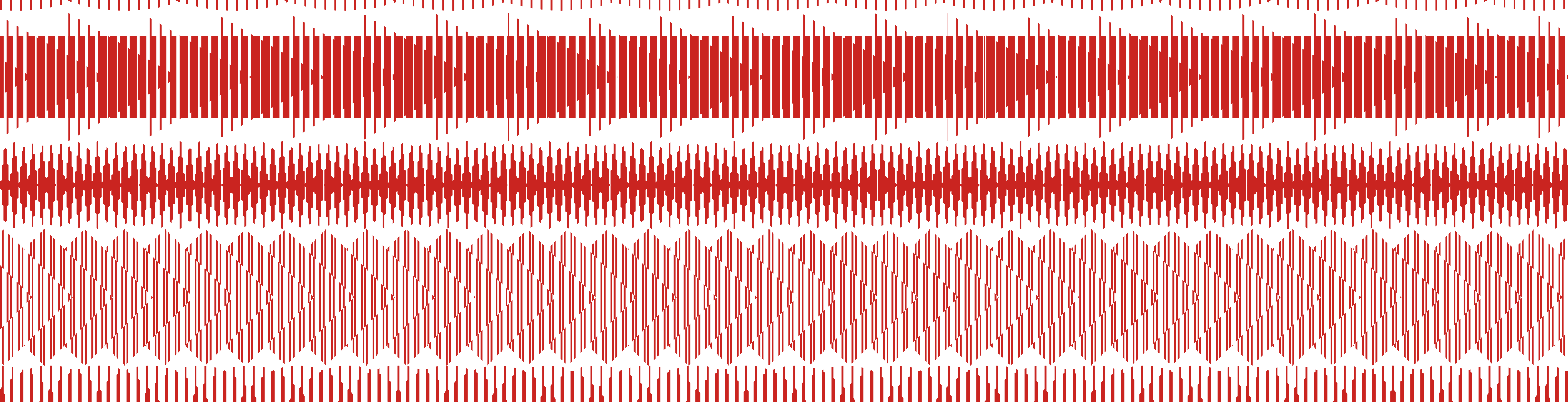 Arrows, diamond shapes, and chevrons animate across a field of red.